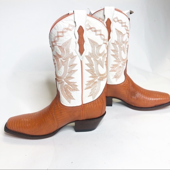 Dan Post Shoes - Dan Post | Square-Toe Teju Lizard Western Boots